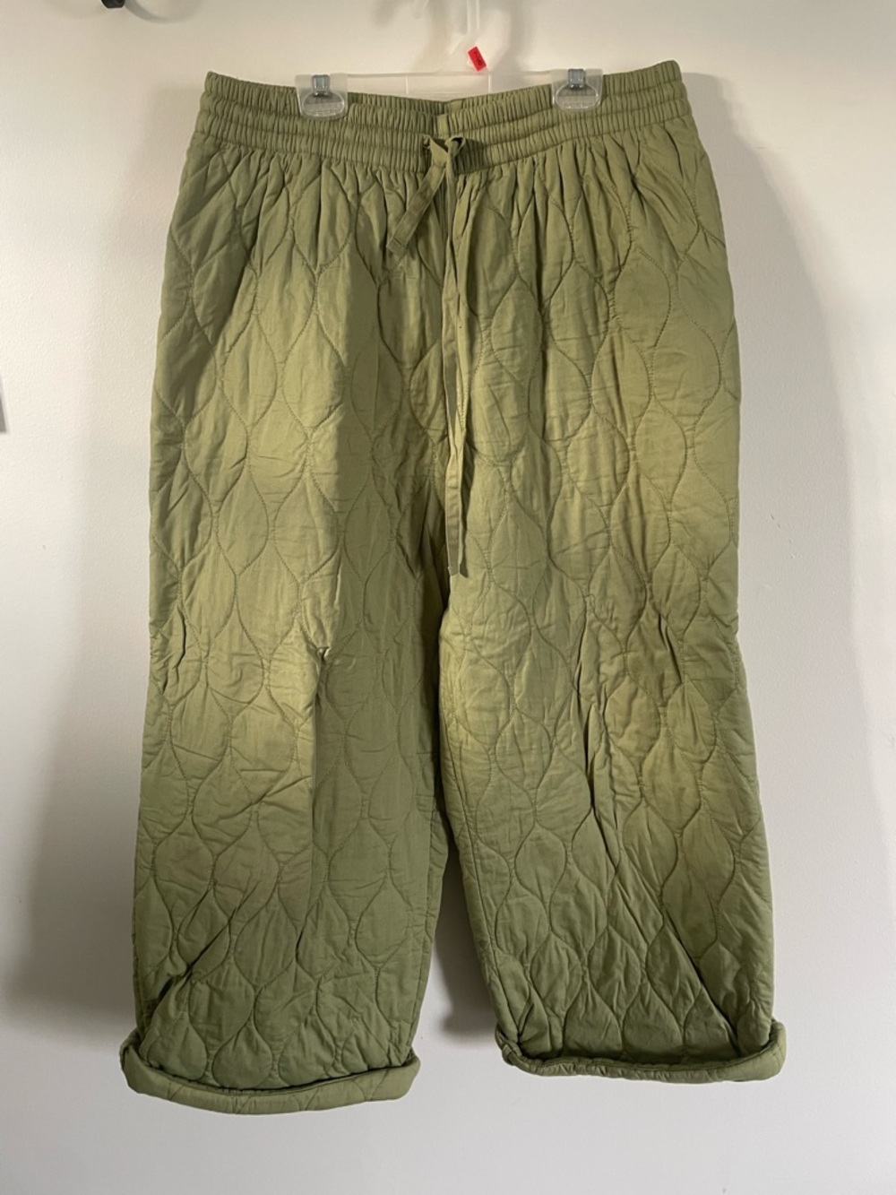 Lucy & Yak Olive Quilted Lounge Trousers